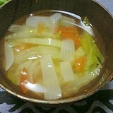 白菜とトマトの中華スープ